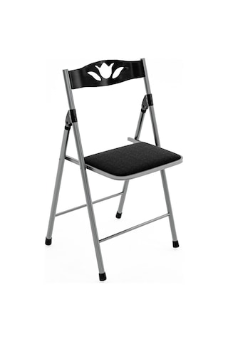 Katlanır Masa Ve 2 Adet Sandalye Seti Füme 50 x 80 -1133