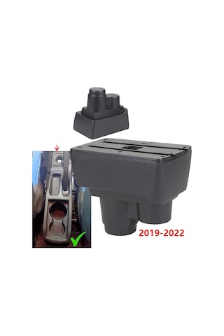 Dacia Duster İle Uyumlu 2019-2022 Delmesiz Vidasız Kol Dayama Kolçak