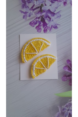 Anomoneshop Örgü Toka Limonlu Model Sarı