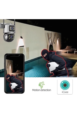 Icsee Viva223 6mp Dual Lens 360 Görüş Hareketli Akıllı Kamera