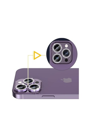 Apple Uyumlu iPhone 13/13 Mini Silver Gümüş Kamera Koruyucu Lens Koruyucu
