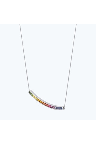 Altınbaş Pırlanta Safir Kolye Nd778-18k