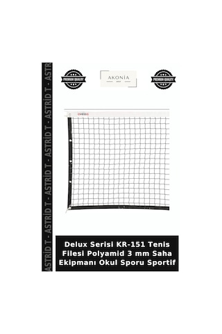 Delux Serisi Kr-151 Tenis Filesi Polyamid 3 Mm Saha Ekipmanı Okul Sporu Sportif