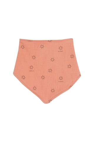 Chicco Bebek Desenli Üçgen Mama Önlüğü 09101307000000 000045 Turuncu