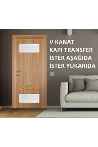 Temmenfez Alüminyum Beyaz V Kanat Kapı Transfer Menfez, Panjur (324994514)