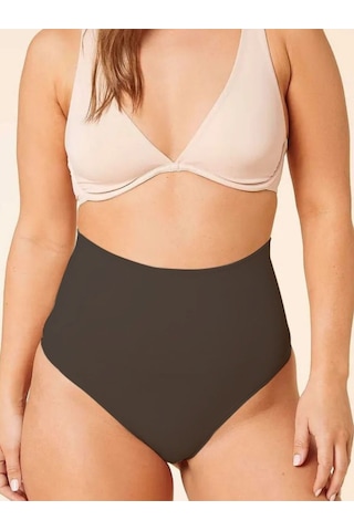 Mistirik Montela Model Büyük Beden Sıkılaştırıcı Ve Push Up String Külot Siyah Renk Siyah