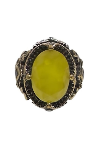 Zirkon Ve Paraiba Taşlı Yüzük 250056253g22y Gümüş
