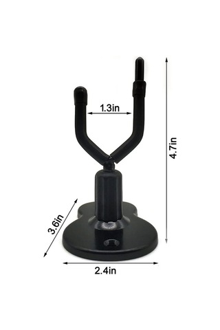 Dancemonkey Duvar Askılı 2'li Keman Standı - Demir Tabanlı Siyah Siyah