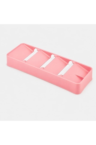 4 Bölmeli Çekmece İçi Kaşıklık Çatal Bıçak Organizeri Düzenleyici,pembe Çok Renkli