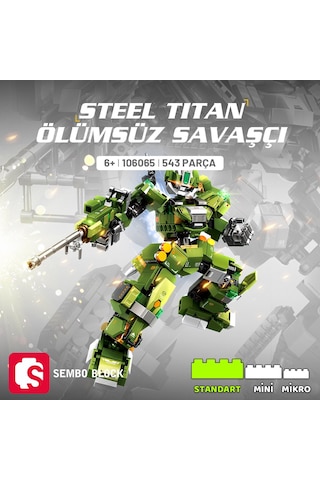 Steel Titan Ölümsüz Savaşçı Yapı Bloğu Seti