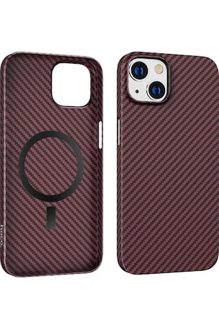 Hoco Apple Uyumlu iPhone 14 Plus 6.7 Kılıf Manyetik Magsafeli Darbe Emici Tel