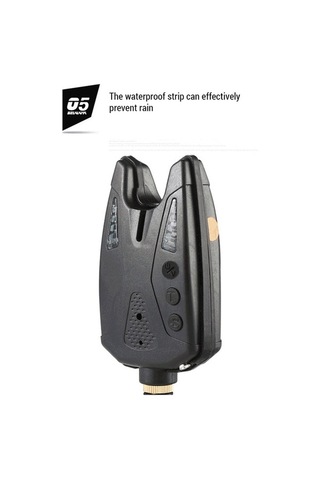 Artfulabode Uyarıları Sarı Led Göstergesi Elektronik Dürtme Balık Balık Balık Avı Alarmı Abs Qy Sarı