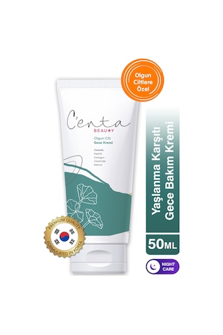 C'enta Beauty Olgun Ciltler İçin Gece Kremi 50 ML