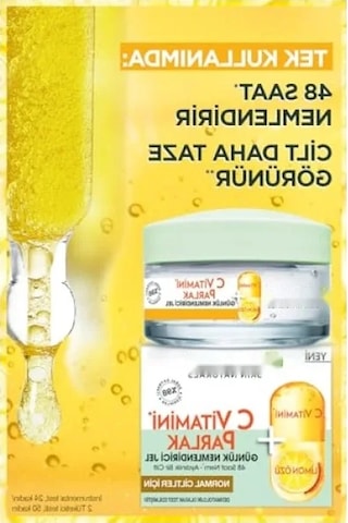 C Vitamini İçeren Parlak Günlük Nemlendirici Jel 50 Ml