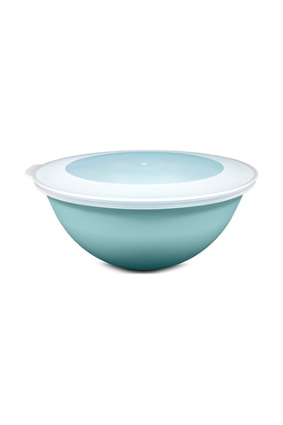 Ceronni Lunar Kapaklı Kase 3lü Set 3lt 2lt 1lt Turkuaz Turkuaz