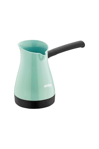 Scm-2955 Elektrikli Cezve, Yeşil, 400 Ml Su Kapasitesi, Paslanmaz Çelik, 1000 W Siyah