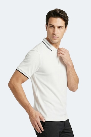 Slazenger Zınovıa Erkek Polo Yaka Beyaz Tişört