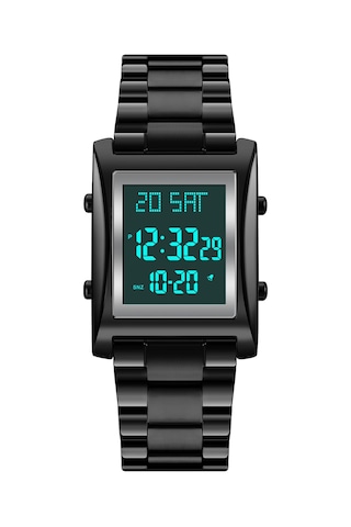 Dofolink Skmeı 1812 Erkek Dijital Saat - Çift Zaman, Geri Sayım, Stopwatch Ve 50m Su Geçirmez - Spor Ve İş İçin Siyah
