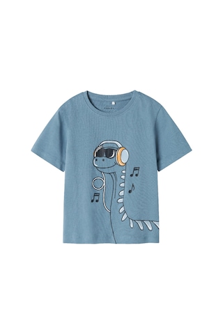 Name It Nmmvilasse Ss Nreg Top Erkek Çocuk T-shirt 13241571 Mavi