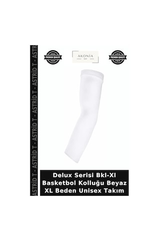 Delux Serisi Bkl-xl Basketbol Kolluğu Beyaz Xl Beden Unisex Takım