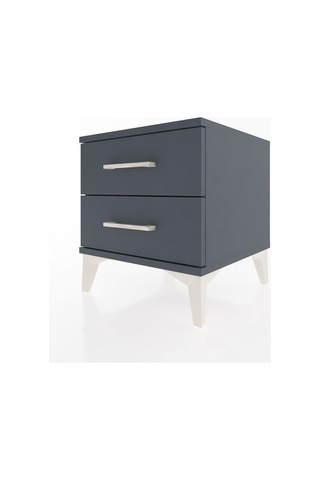 Hyperion Komodin 2 Çekmeceli 44x44x48 Antrasit-antrasit Antrasit