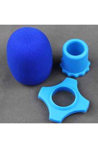 Gajeena Mikrofon Korumalı Kılıf: Ktv Ev Kullanıma Uygun Rüzgar/sprey Engeli, Sünger + Silikon Dört Köşeli Uç Kapağı, Siyah