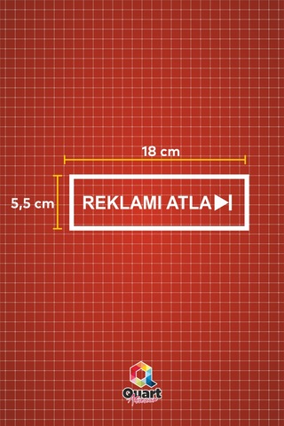18 X 5,5 Cm Reklamı Atla Sticker Araba Motosiklet Sticker Oto Sticker