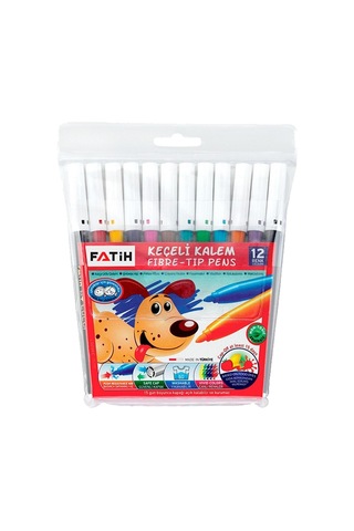Fatih 12'li Boyama Seti Kuru, Sulu, Pastel, Keçeli