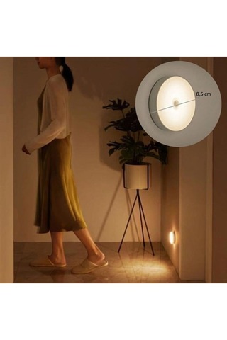 1 Adet Hareket Sensörlü Usb Şarjlı Spot Lamba Yapışkanlı Lamba