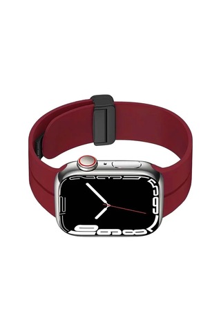 Apple Uyumlu Watch 10 Serisi 46mm Redclick Krd-84 Silikon Modern Tasarım Kordon