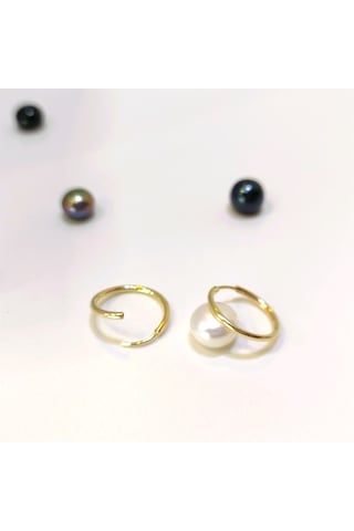 Altın Ürünler 14 MM Klasik Halka Küpe