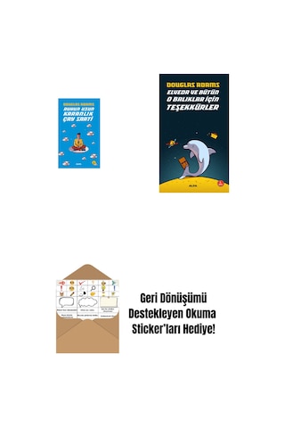 Ruhun Uzun Karanlık Çay Saati + Elveda Ve Bütün O Balıklar İçin Teşekkürler + Okuma Sticker'ları