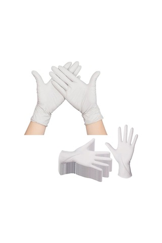 Homyl 50 Adet/kutu Tek Kullanımlık Şeffaf Eldivenler Yemek L