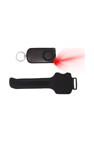 Sones Plapıe Yy-705 120 Db Açık Hava Sporları Koşu Kişisel Alarmı Siyah + Geleneksel Bileklik