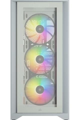 Corsair iCue 4000X CC-9011205-WW RGB Bilgisayar Kasası Beyaz