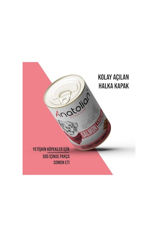 Anatolian Premium Somonlu Parça Etli Yetişkin Köpek Konservesi 400 gr x 24 Adet