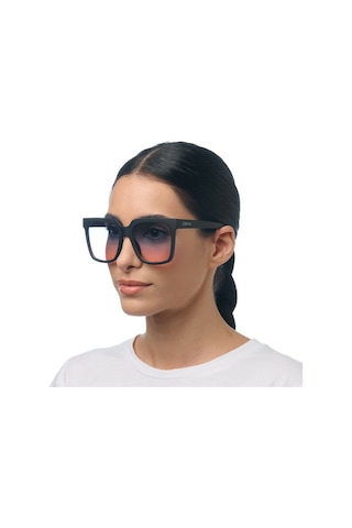 Okkia Roma Unisex Güneş Gözlüğü Siyah / Lens: Mavi/pembe Gradyan Siyah