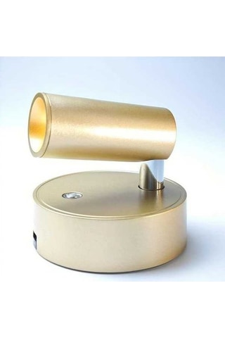 Fastbuy Altın Led Manyetik Duvar Lambası Adım Adım Karartılabilir 3 Renk Kablosuz Şarj Edilebilir Uzaktan Kumanda Altın