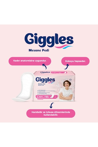 Giggles Kadın Mesane Pedi Large Yoğun 60 Adet