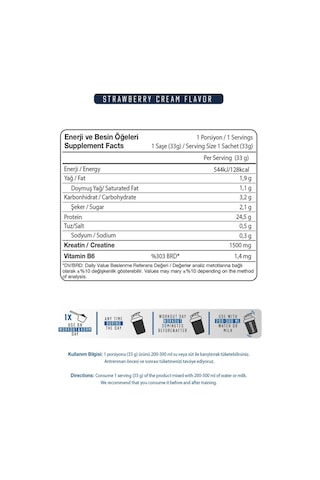 Prime Nutrition Whey Protein 33 Gram 1 Saşe Strawberry Cream