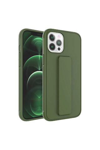 Apple Uyumlu iPhone 12 Pro Max Zore Qstand Kapak