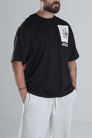 Cocopelli Halı Desenli Siyah Tasarım T-shirt Coc1493 Siyah