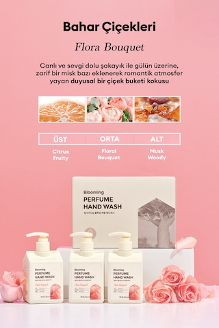 Nemlendirici & Yumuşatıcı Parfümlü Sıvı Sabun Mılk Baobab Blooming Perfume Hand Wash Flora Bouquet