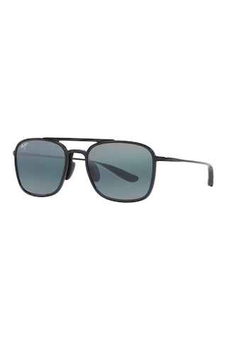 Maui Jim Mj 0447s 001 02 55 Polarize Erkek Pilot Siyah Kemik Güneş Gözlüğü Siyah