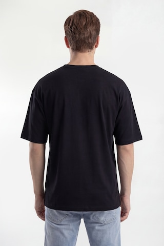 Monox Oversize Unisex 3'lü T-shirt Pamuk Rahat Kesim Siyah - Beyaz