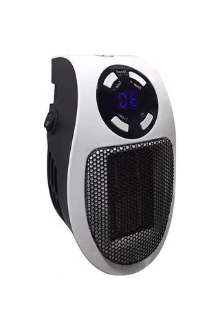 Pazly Mini Taşınabilir Seramik Isıtıcı - 500w Hızlı Isıtma, Dijital Termostat, 1-12 Saat Zamanlayıcı, Ofis/yatak Odası İçin