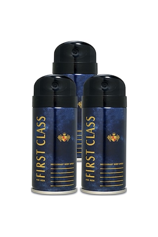 First Class Sprey Erkek Deodorant 3 x 150 ML