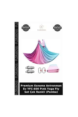 Premium Esneme Antrenman Ev Yfc-600 Pınk Yoga Fly Set Çok Renkli Pembe