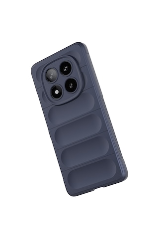 Poco X7 Kılıf Esnek Tpu Oyuklu Arka Yüzey Tasarımlı Tchs Etnik Silikon Kapak - Siyah Siyah