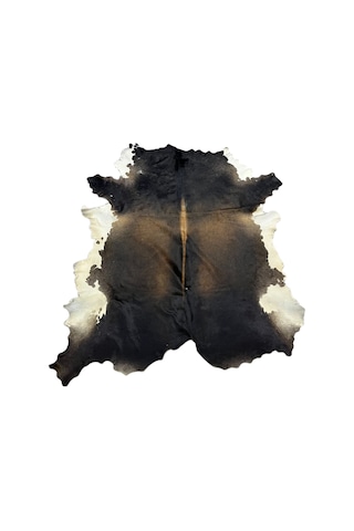 Doğal Renkli Dana Postu Halı - Naturel Halı Post Kahve Gri